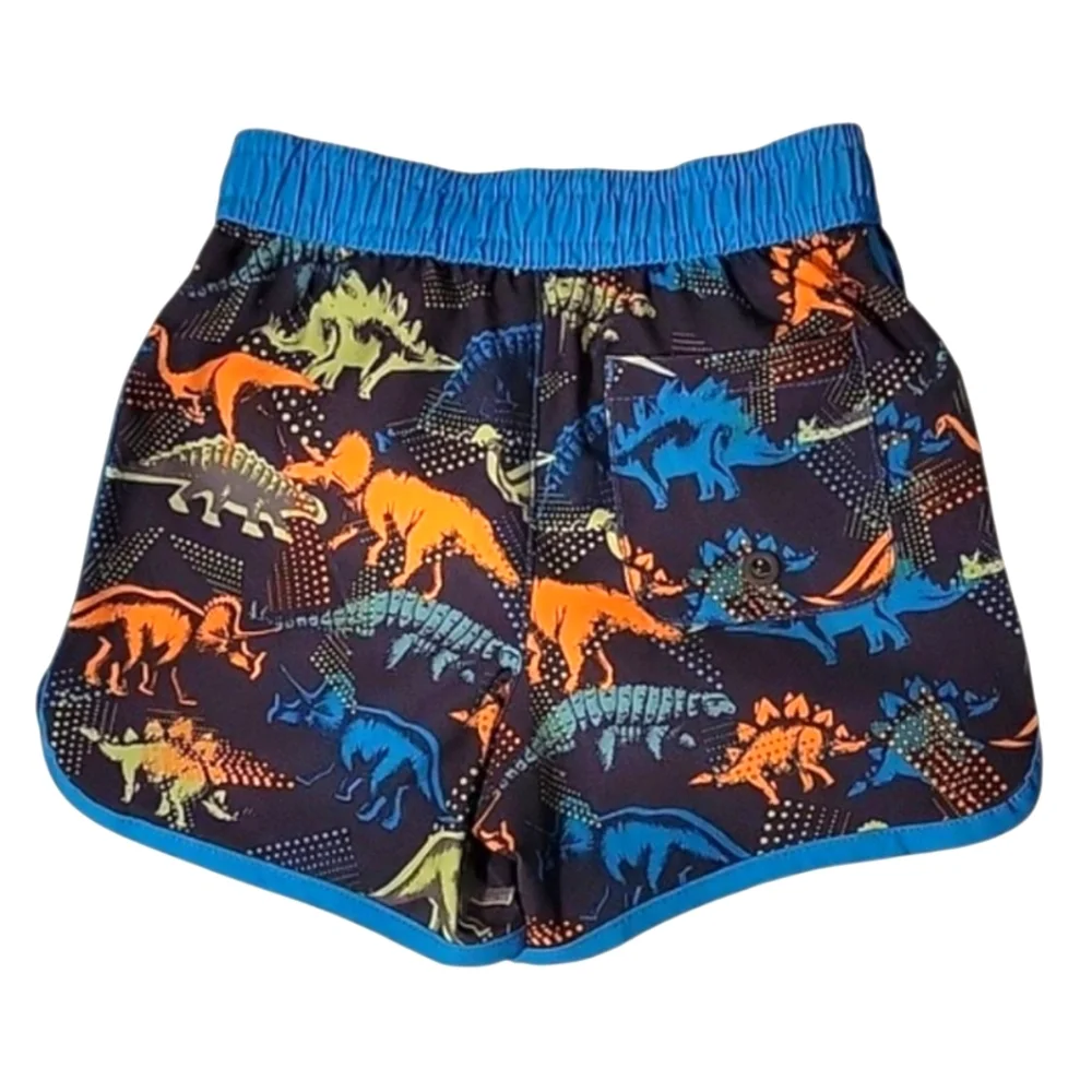 NEW Toddler Boy 2-Piece Rashguard & Matching Dinosaur Shorts Swim Set